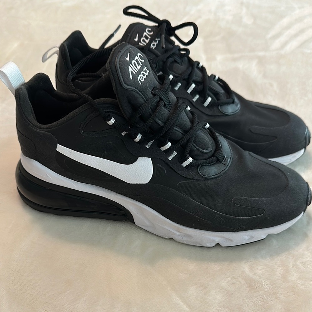 Nike Air Max 270 React Black and White Sneakers